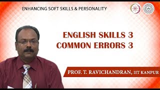 Lecture 23: English Skills-3: Common Errors-3