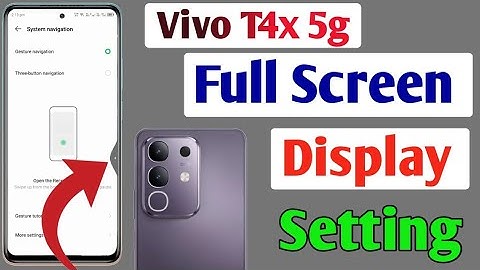 Vivo T4x 5g full screen mode settings | How to use full screen display in Vivo T4x 5g