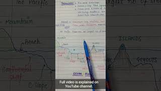 The Ocean Floors || World Geography || Handwritten notes || An Aspirant !