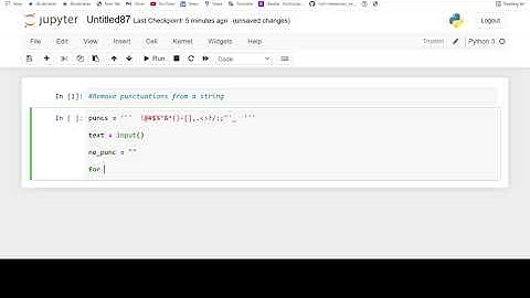 Interview Questions: Remove Punctuation from a string ( Program )
