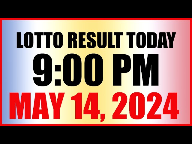 Lotto Result Today 9pm Draw May 14, 2024 Swertres Ez2 Pcso class=