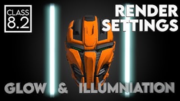Glow & Illumination | Render Settings | Class 8.2 | Element 3d Tutorial | Urdu Hindi