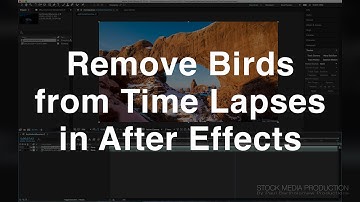 Remove Birds from Time Lapses in After Effects
