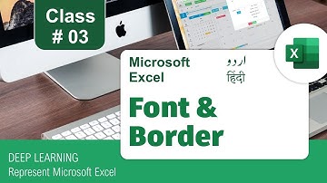 Learn All About Font & Border in MS Excel | Microsoft Excel in Urdu & Hindi