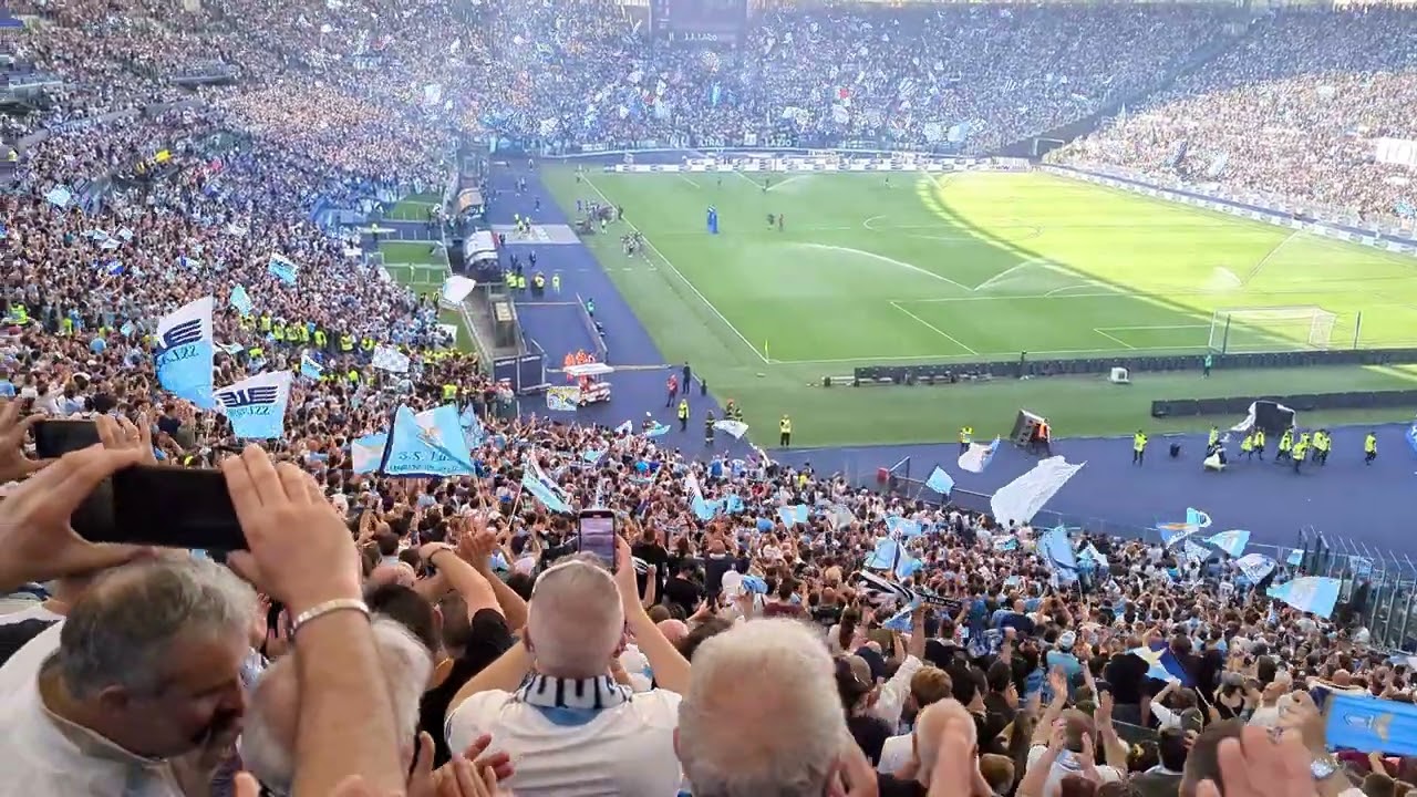 Lazio Cremonese 3-2 - So già du ore - ingresso in campo