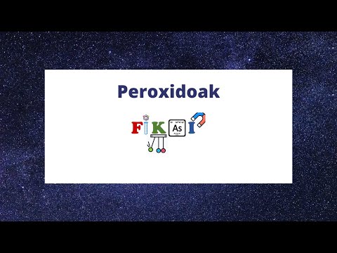 Formulazio ez-organikoa - Peroxidoak