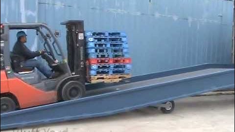 Bluff Yardramp and Dock Boards in Use