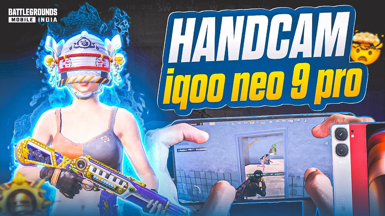 FINALLY 90 FPS IQOO NEO 9 PRO HANDCAM 😍 IQOO NEO 9 PRO HDR + EXTREME ...