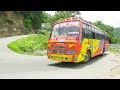Private Bus And Cars Turning On Hairpin bend At Dhimbam Ghats