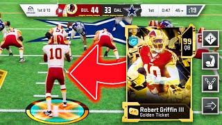 THIS IS THE BEST QB IN MADDEN 20! GOLDEN TICKET RG3 ?