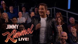 Chris Pratt Surprises Kimmel Audience with New Trailer for Guardians of the Galaxy Vol. 2