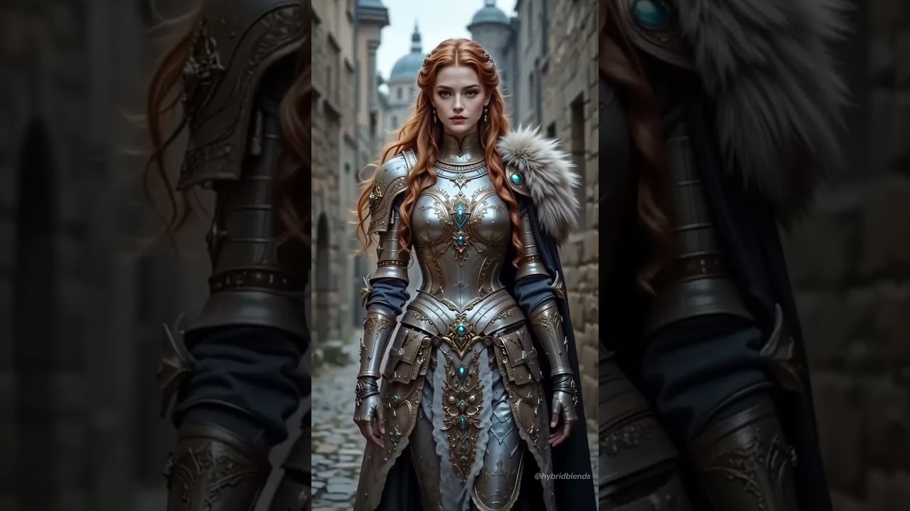 Countries as Warrior Queen - - @hybridblendsAI