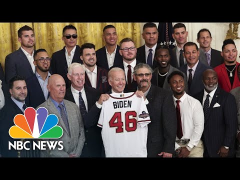 Biden Hosts Atlanta Braves To Celebrate World Series Championship At The White House