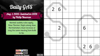 Daily Sudoku - 1 August 2026