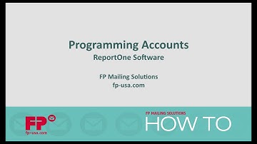 Program Accounts in RemoteOne/ReportOne Software for PostBase