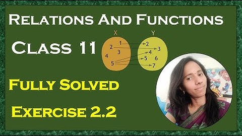 Grade 11 Relations and Functions Exercise 2.2 Fully Solved