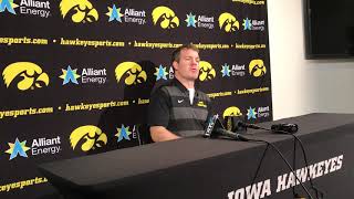 Iowa Coach Tom Brands after win over Princeton