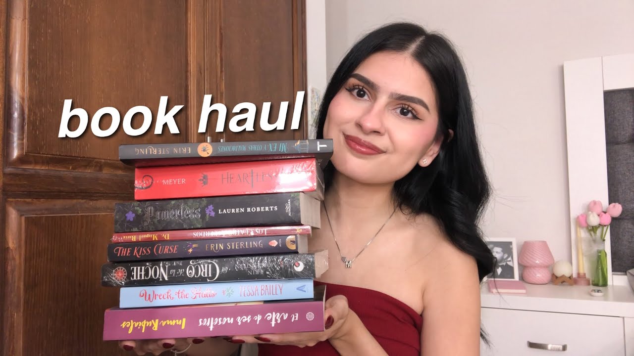asmr | haul de libros (whispering, tapping, tracing, gripping)