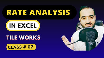 How to create Rate analysis in Excel | Rate analysis For Paint Works In Excel | By  Mudassir Afraz