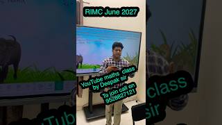 RIMC June 2026 Aspirants के लिए Deepak Sir की दमदार Maths LIVE Class 🔥⚡#RIMC2026 #MathsLiveClass