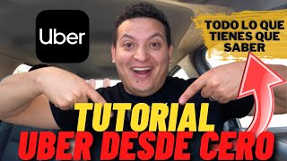 TUTORIAL de COMO USAR la aplicación de UBER POR PRIMERA VEZ  PARA PRINCIPIANTES!