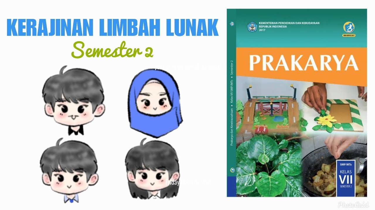  Materi  Prakarya  BAB 1  KERAJINAN  LIMBAH LUNAK kelas  7 