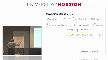 M-OSRP Annual Meeting 2015, Day 2 - Video 12 - Fang Liu, Arthur Weglein