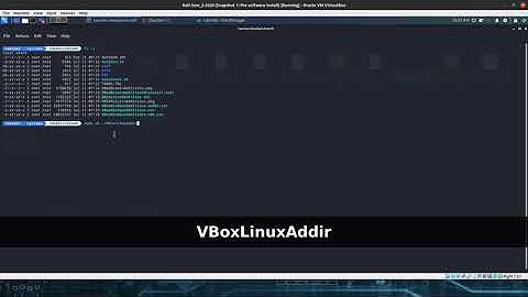 Install VBox Guest Additions on a Kali Linux virtual machine