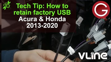 How to retain factory USB for CarPlay Android Auto w/ Acura Honda 2013-2020 stereo | VLine VL2 HON3