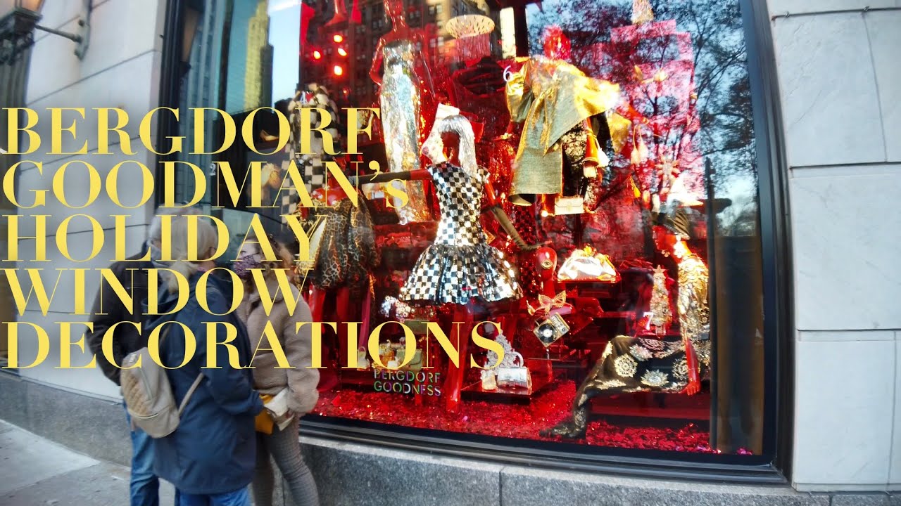 Bergdorf Goodman's 2020 Holiday Window Decorations 