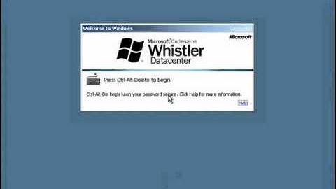 Whistler (Win XP DataCenter) Build 2430 Parody.wmv
