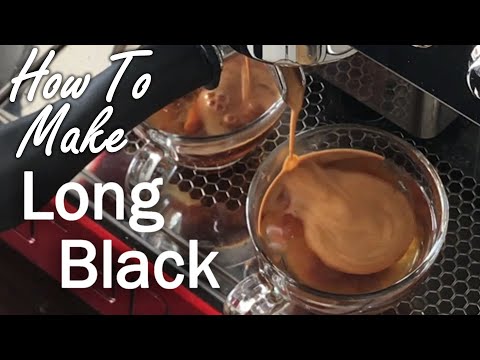 (172) How to make Long Black Coffee on your Coffee Machine. Best and Good Long Black coffee Recipe