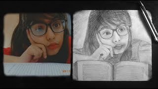 Easy trick to learn portrait sketch with Normal pencil #shorts