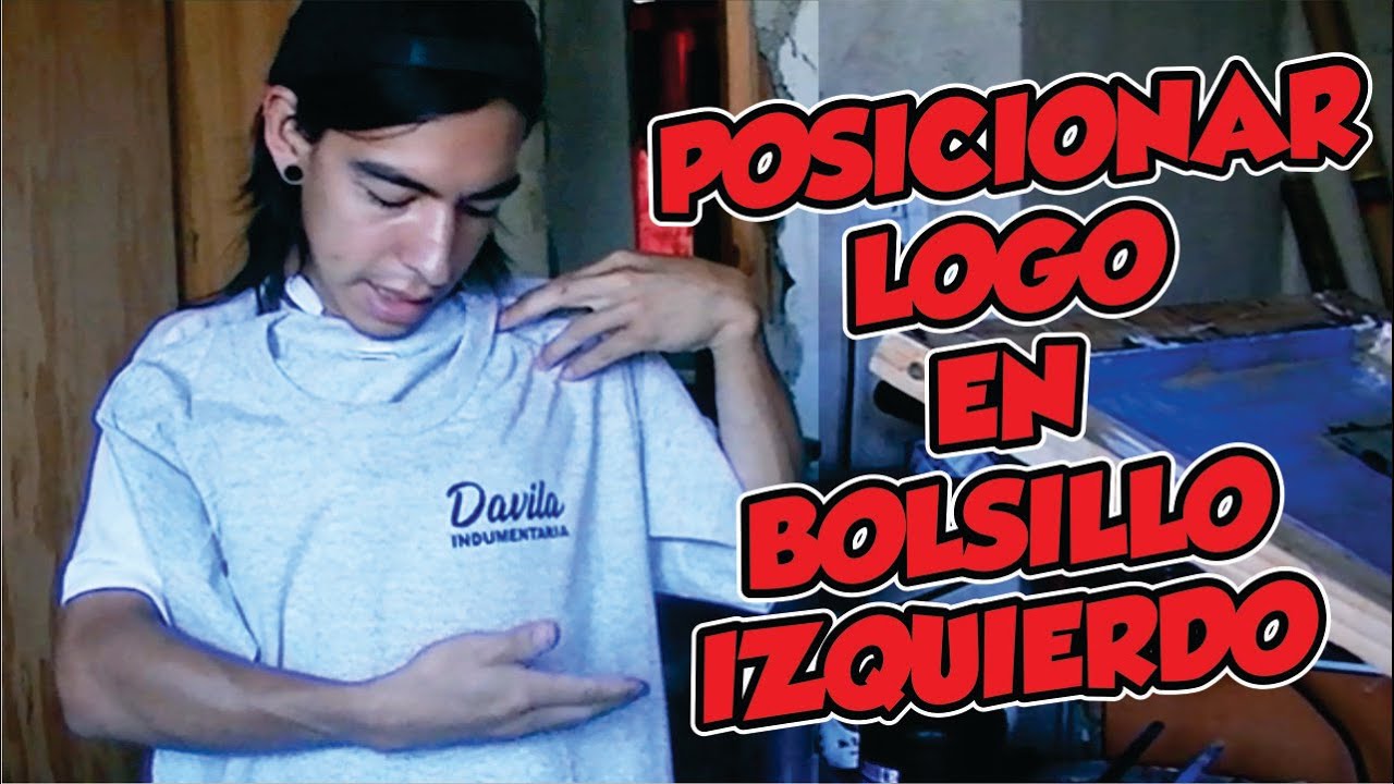 POSICIONAR LOGO EN BOLSILLO IZQUIERDO, CENTRAR NOMBRE TIPO DISTINTIVO -  YouTube