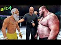 Old Bruce Lee vs. Strong Man (EA sports UFC 4)