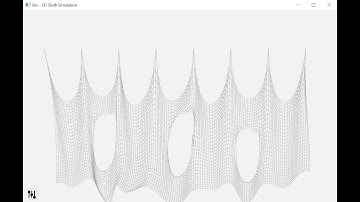 2D Cloth Physics Simulation in Go