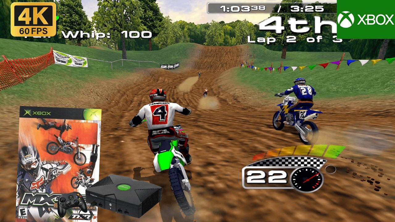 Mx 2002 MX 2002 featuring Ricky Carmichael (2001) Microsoft Xbox Gameplay in HD ...