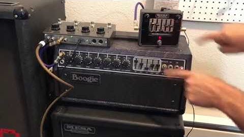 Mesa Boogie 5 band EQ vs onboard GEQ comparo Mark IIC++ ESP Hanneman G12T-75