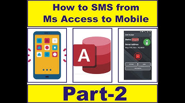 How to send SMS from Ms Access Database to Android Mobile | Part-II | #msaccess #msaccesstutorial