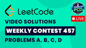 Leetcode Weekly Contest 457 | Video Solutions - A to D | by Vibhaas | TLE Eliminators