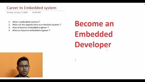 Career In Embedded Systems||Salary||Growth||Process||How to become embedded engineer