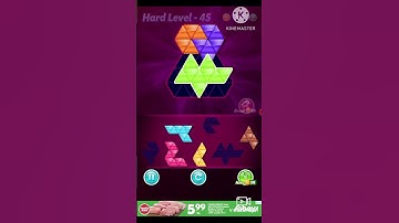 Block triangle puzzle Novice level 45