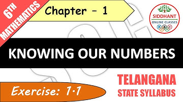 EXERCISE 1.1 - KNOWING OUR NUMBERS | TS-CLASS 6th-MATHS-CHAPTER 1-KNOWING OUR NUMBERS ||