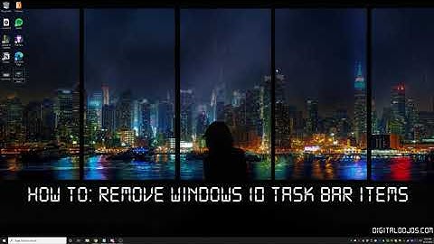 How To: Remove Windows 10 Taskbar items (Search, Cortona, etc)