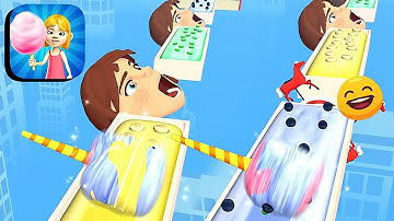 Cotton Candy Run 3D ​- All Levels Gameplay Android,ios (Levels 5-7)