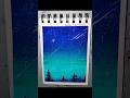Night sky painting on canvas / easy acrylic painting #paintingideas
