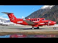 Beech B200 King Air Takeoff at Engadin Airport - (ex Air Greenland!)