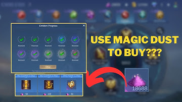 Use Magic Dust To Buy? How To Use Magic Dust If All Emblems Reaches Max Level Mobile Legends -Part1