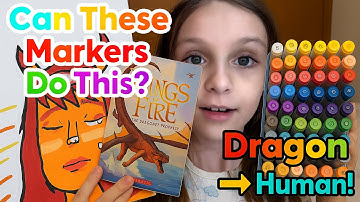 ARRTX Markers Unboxing + Dragon to Human Drawing Transformation | Wings of Fire Fanart