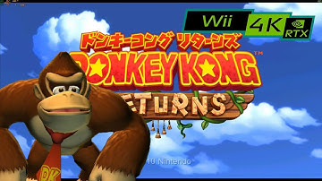 DONKEY KONG returns / 4K Wii emulator Dolphin / RTX 2080ti i7-9700kf